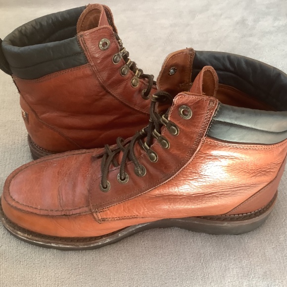 Lucchese Sport Mens Lace Up Boot, Brown size 9.5D - Picture 6 of 9